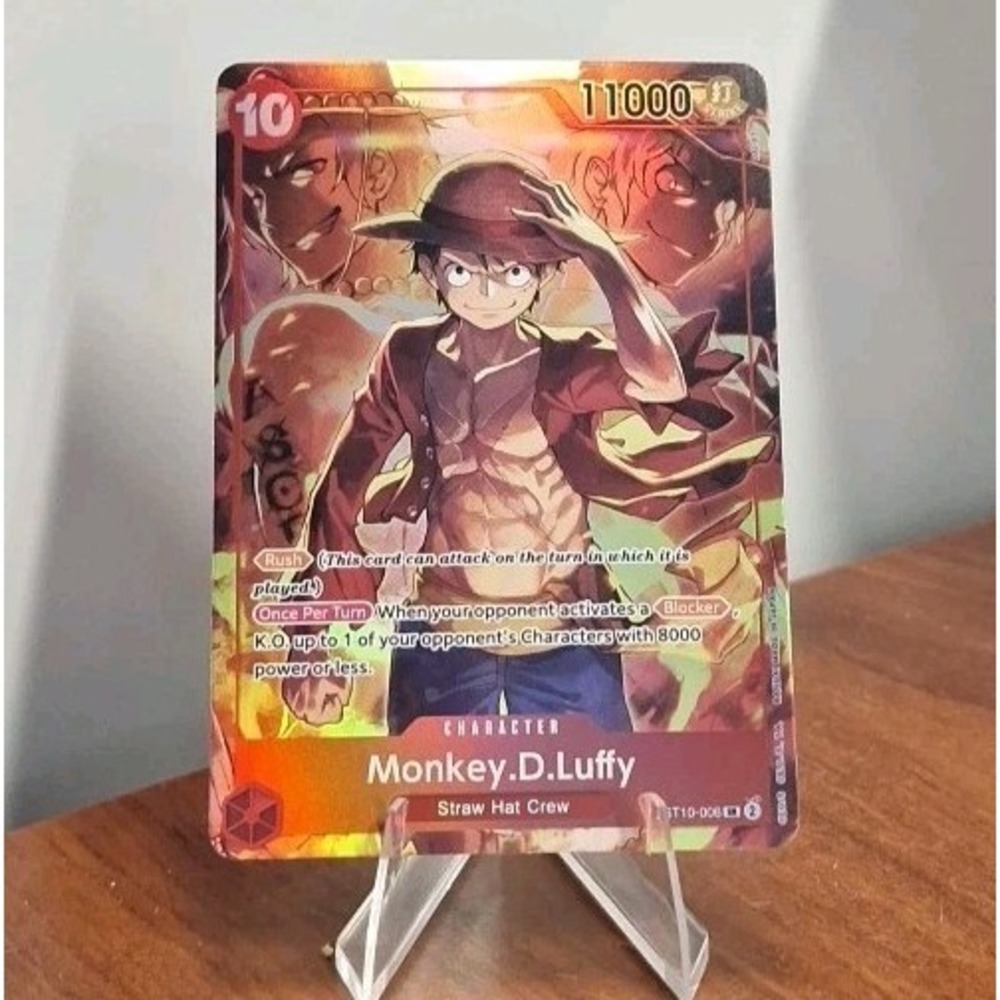 One Piece Monkey D Luffy ST10-006 Treasure Booster Promo Foil Super Rare 006
